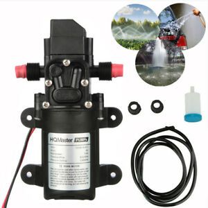 130PSI High Pressure Water Pump 12V MaX Self-Priming Automatic Switch 70W w/Tube