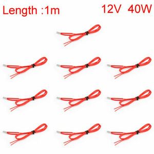 10x12V 40W Ceramic Cartridge Wire Heater Hotend For  3D Printer Prusa CN