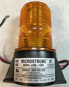 TOMAR Microstrobe 470S-1280 12-80 VDC 16-24 VAC Amber FREE SHIPPING