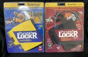 Lot Of 2 SENTRY Portable 4 Number Combination Lock&#039;r Cable Locker Brand NEW