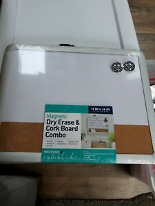 WEXFORD 11x14 Quality Magnetic Dry Erase &amp; Cork  Board  NEW