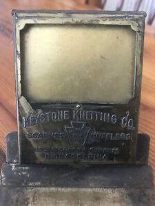 Keystone Knitting Co. Phila. Pa. Tablet Holder Desk Or Wall with Calendar window