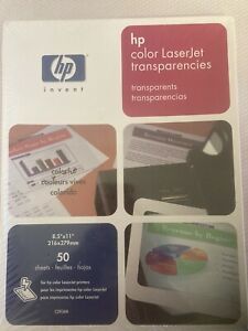 HP Invent 5 mil Color LaserJet Transparencies 50 Sheets 8.5 x 11”  C2934A NIB