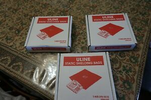 3 BOXES OF 100 EACH ULINE ESD Anti Static Shielding Bags 4 x 6&#034;
