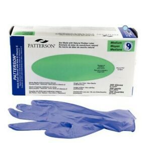 Patterson Nitrile Examination Gloves Medium size 100 Gloves by weight