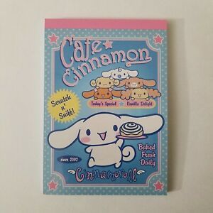 Sanrio Cinnamoroll Notepad Scratch &amp; Sniff Vanilla Scented Dog Pink Blue Memo
