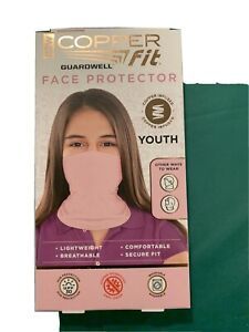 Copper Fit Guardwell Face Protector Youth Mask Pink *NEW*