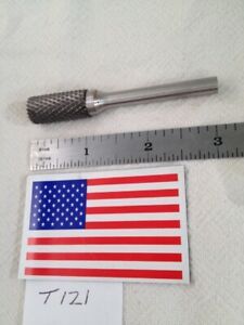 1 NEW AMERICAN CUT TOOL 1/4&#034; SHANK CARBIDE BURR. SB-5 DIAM CUT. END CUT (T121)