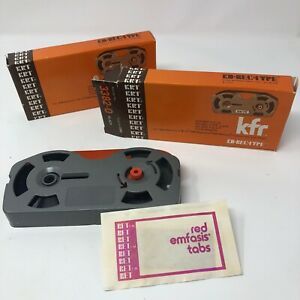 2 KFR Black Typewriter Ribbon For IBM Selectric II &amp; III Machine Mag Card Memory
