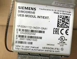 Siemens Simodrive UEB-Modul Int/Ext., year 2018 Version G