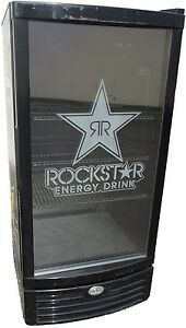 IDW G-10 Beverage Cooler Glass Door Display Refrigerator Merchandiser Rockstar