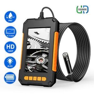Industrial Endoscope Smart Snake Dual Lens 1080p 4.3&#034; LCD P40 Inspection Camera