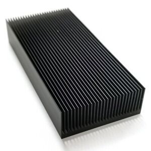 2X(Durable Silver Aluminium Radiating Fin Cooling Heatsink 80X27X150MM for LED