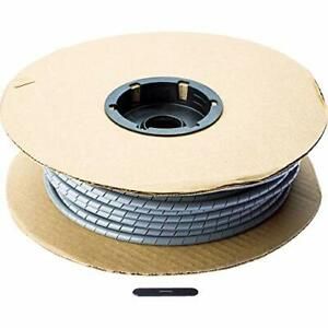 Panduit T25F-C8 Spiral Wrap Polyethylene Gray 100-Foot