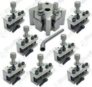9 Pieces Set T37 Quick-Change Toolpost Myford ML7 8 Standard Holders