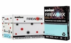 BOISE FIREWORX Premium Multi-Use Colored Paper 8.5&#034; x 11&#034; Letter Bottle-Rocke...
