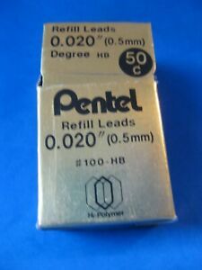 Vintage Pentel 0.5mm HB Refill Leads (96 Refill Leads)
