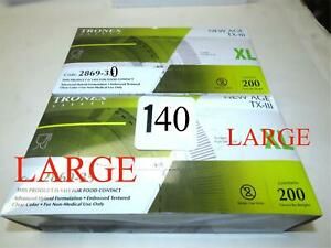 3 BXS TRONEX #2869-30  FOODSERVICE GLOVES,  POWDER-FREE. HYBRID LARGE 600ct