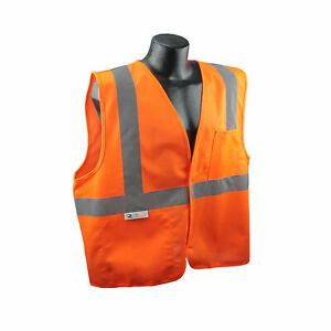 Radwear SV2Z Size: Small High Visibility Orange Mesh Safety Vest