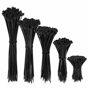 Grang Cable Zip Ties A Set Of 5 Size 600 Pcs4 + 6 + 8 + 10 + 12 Inches Zip Ties