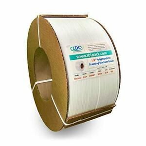 IDL Packaging - M-05139-87 5 mm x 24000&#039; Machine Grade Polypropylene PP Strap...
