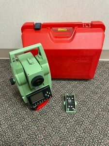 Leica TCR307 Reflectorless 7” Total Station TCR 307 Survey Case Battery
