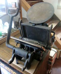 Kelsey 6x10 side lever letterpress - and Accessories
