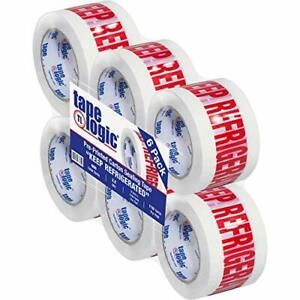 Aviditi Tape Logic 3 Inch x 110 Yard 2.2 Mil Red/White Heavy Duty Packing Tap...