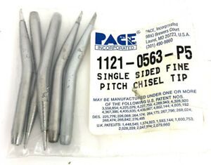 5 Pack PACE 1121-0563-P5 PS-90 ANGLED SINGLE SIDED CHISEL TIP