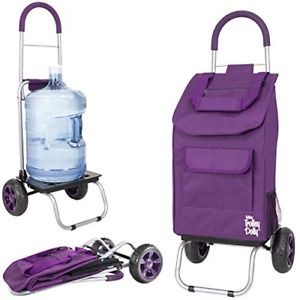 dbest products Trolley Dolly, Victorian Shopping Grocery Foldable Cart