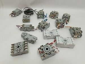 15 Relay Bases IDEC Durakool Worked when pulled for a pump upgrade A