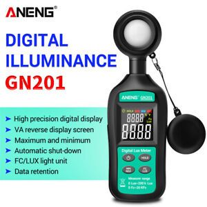 ANENG Luxmeter Digital Light Meter 200K UV Radiometer Handheld Photometer