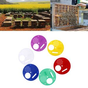 6pcs Hive Door Beekeeping Beekeeper Box Plastic Entrance Disc Bee Nest Gate Jd