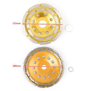 Diamond Cup Grinding Wheels Double Row Concrete 18/28 Seg Angle Grinder H