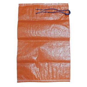 GRAINGER APPROVED 6FGY0 Sand Bag, Orange,27 in. L,18 in W,PK100