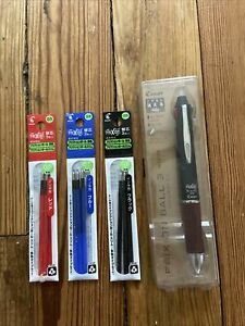 Pilot FriXion Ball 3 Wood - Deep Red Body Premium japan import F/S With Refills