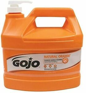 GOJO NATURAL ORANGE Pumice Industrial Hand Cleaner 1 Gallon Quick Acting Lotion