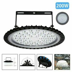 200W UFO LED High Bay Light Industrial Fixture Warehouse Shop Lighting 50000LM