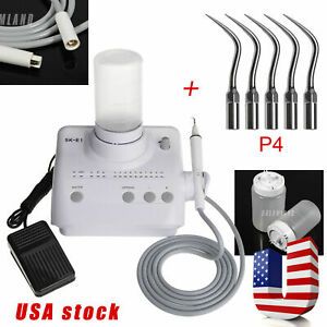 USA Dental Ultrasonic Piezo Scaler EMS Type + 5pcs Extra Tips P4