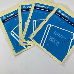 AVERY Aigner Standard Line Indexes/Ring Binder 5 Tab Style 2” Tab Clear Lot Of 4