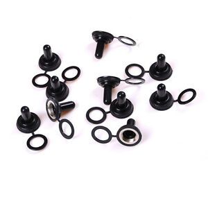 10Pcs 12mm Dia Toggle Switch Waterproof Rubber Cover Cap Waterproof Boot Cap HLX