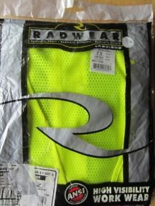 Safety Vest, High Visibility Class 2 High Yellow by Radwear, #SV27-22GM, size L