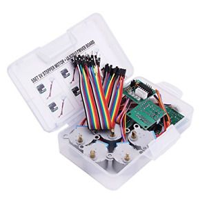 LAFVIN 5 Sets 28BYJ-48 ULN2003 5V Stepper Motor + Driver Board For Arduino