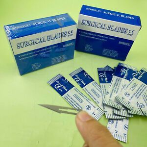 200PCS Surgical Scalpel Blades Dental Medical Instruments 11# Size Carbon Steel
