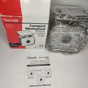 TAYLOR TP16 Compact Analog Portion Control Scale, 16 oz x 1/4 oz.