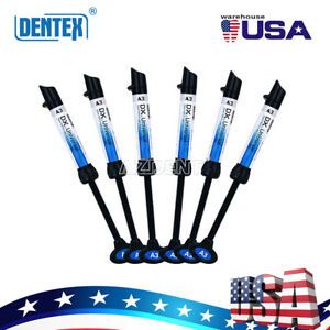 7X  Dental Universal Composite Resin Light Curing Refill Syringe A3 Dentex