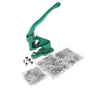 Hand Press Grommet Machine, Heavy Duty Industrial Grommet Eyelet Tool Kit Table