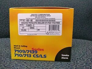 Smoke Alarm W/Strobe, 120 VAC, Photo, Relay, Gentex Model #7139CS-C 177cd