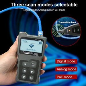NF-8209 Measure Length LAN Network POE Wire Checker Scan Cable Tool Tester