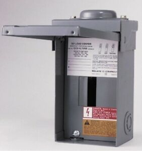 Square D 70 Amp Manual Transfer Switch with Main Lug Load Center